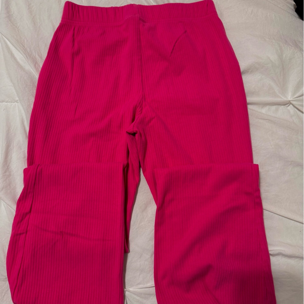 Pink Flare pants from Wild Fable.
